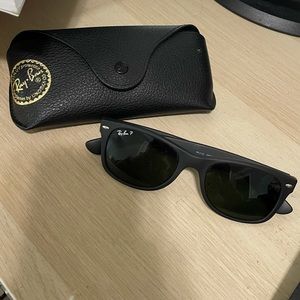 Brand new matte black rayban sunglasses